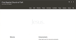 Desktop Screenshot of fbctafttx.com