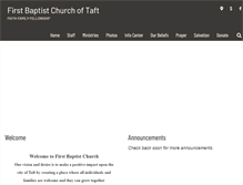 Tablet Screenshot of fbctafttx.com